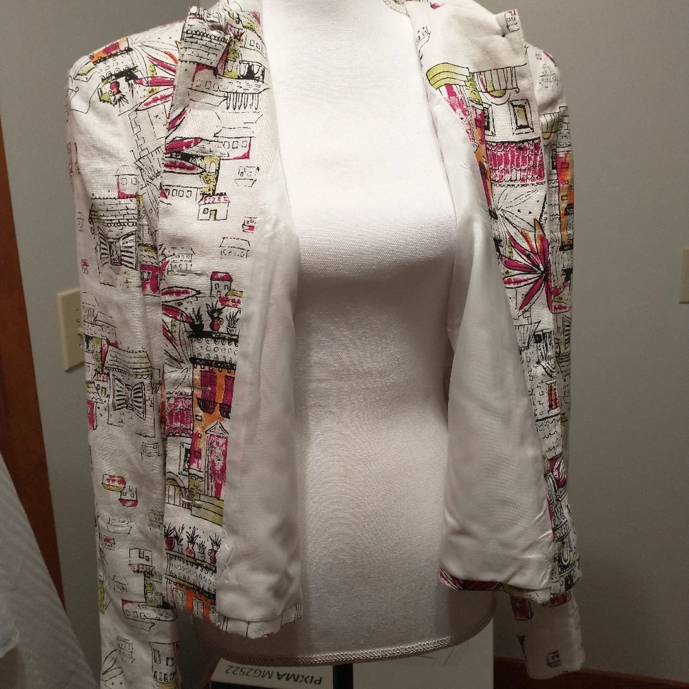 Anthracite 100% Linen Jacket size 14 - Picture 7 of 12